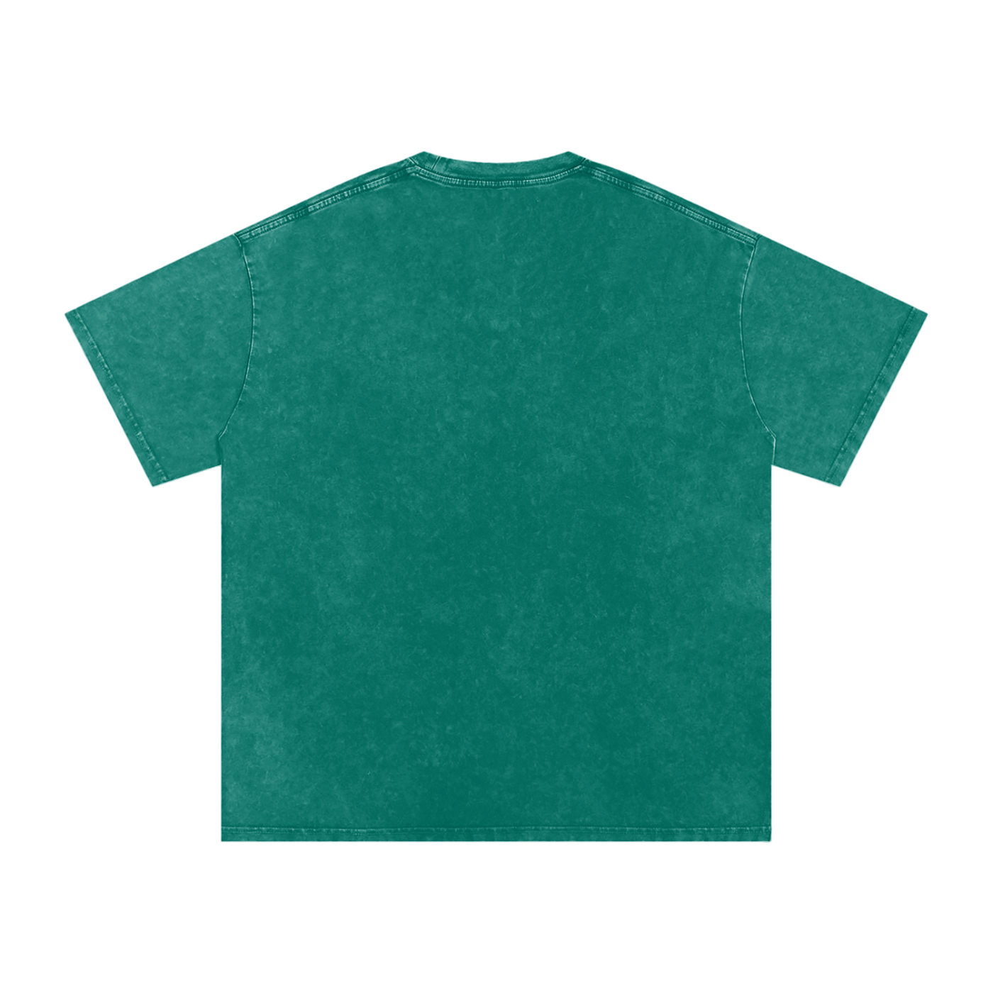 Green Heavyweight Cotton Rugby T-Shirt with Relaxed Fit