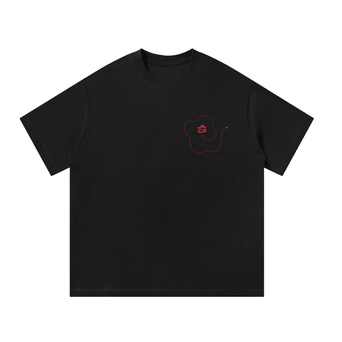 Black Oversized Return to Rugby Club T-Shirt