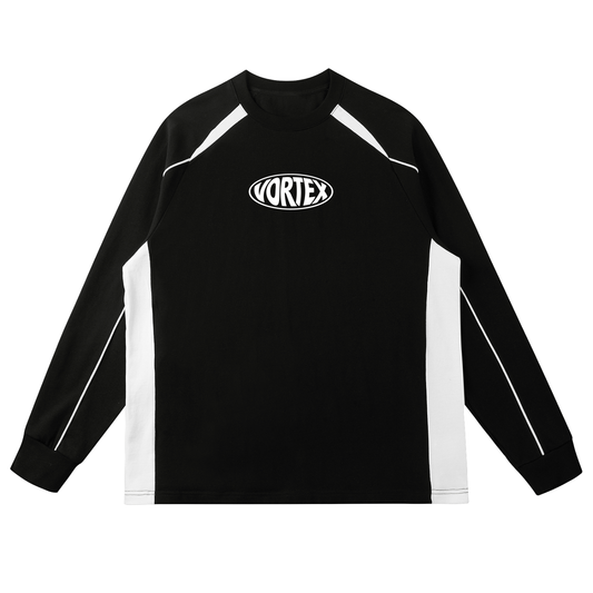 Vortex heavyweight cotton rugby warm-up jumper black