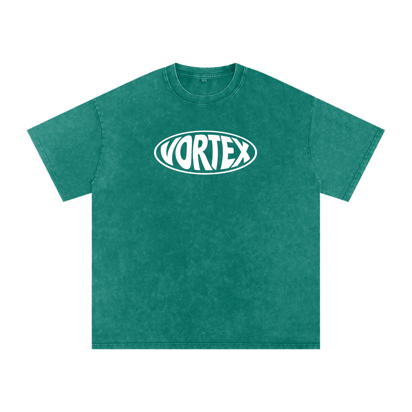 Green Heavyweight Cotton Rugby T-Shirt with Relaxed Fit