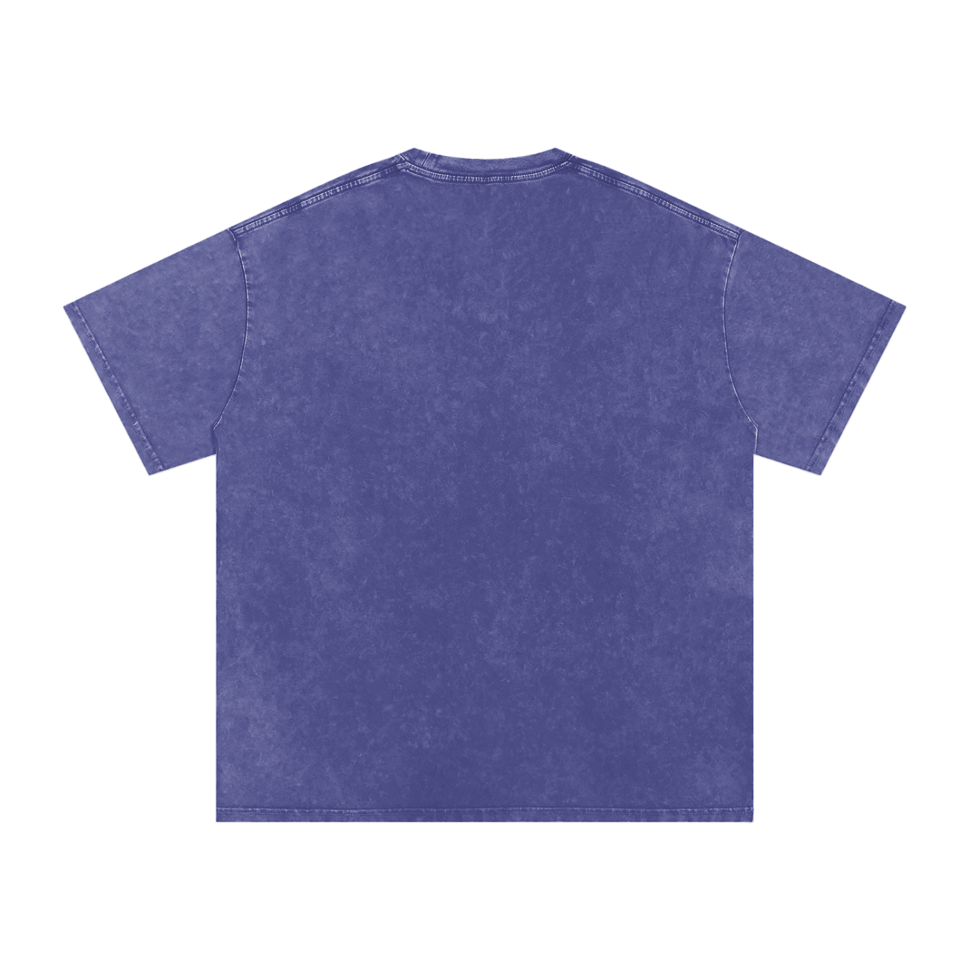 Purple Heavyweight Cotton Rugby T-Shirt with Relaxed Fit