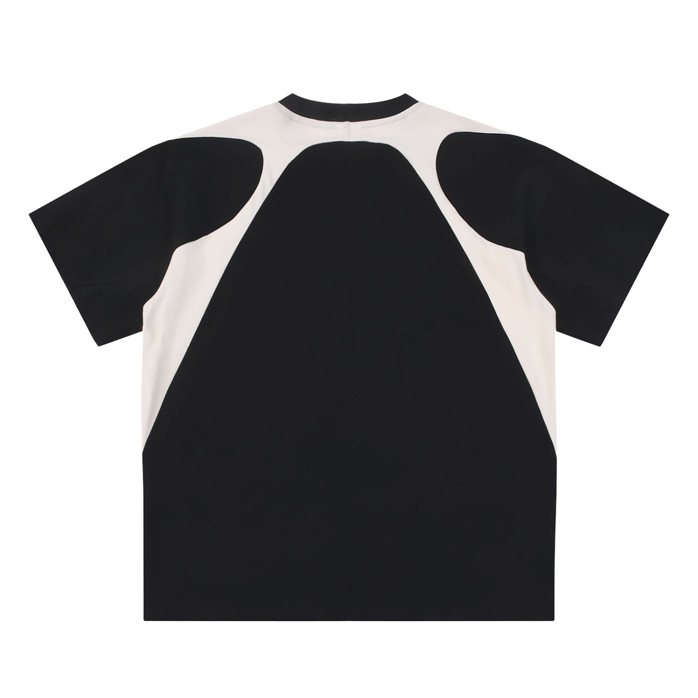 Contrast Black Raglan Rugby T-Shirt with Athletic Fit